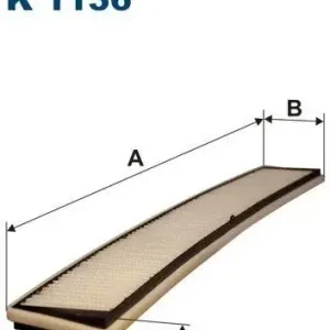 Filtron Filtr, wentylacja przestrzeni pasażerskiej K 1136 K 1136 Promocja