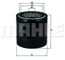 Mahle FILTR OLEJU KNECHT OC 294 TOYOTA AVENSIS COROLLA 2,0D-4D 97 OC 294 Ostatnia szansa