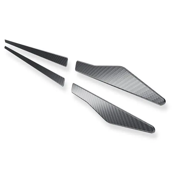 Premium Stalowe listwy boczne do Skoda Octavia IV Kombi (5 drzwi) - (2020-....) - Croni - X - czarny (folia carbon)