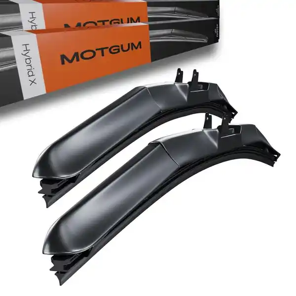 Nowość Wycieraczki samochodowe na przednią szybę do Mitsubishi Lancer VI Coupé, Hatchback, Kombi, Sedan (11.1995-05.2001) - pióra wycieraczek - Motgum - pióra Hybrid X