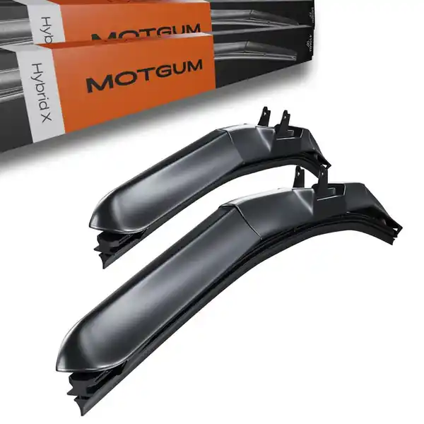 Kup teraz Wycieraczki samochodowe na przednią szybę do Ford Fiesta VI Hatchback (11.2001-09.2008) - pióra wycieraczek - Motgum - pióra Hybrid X