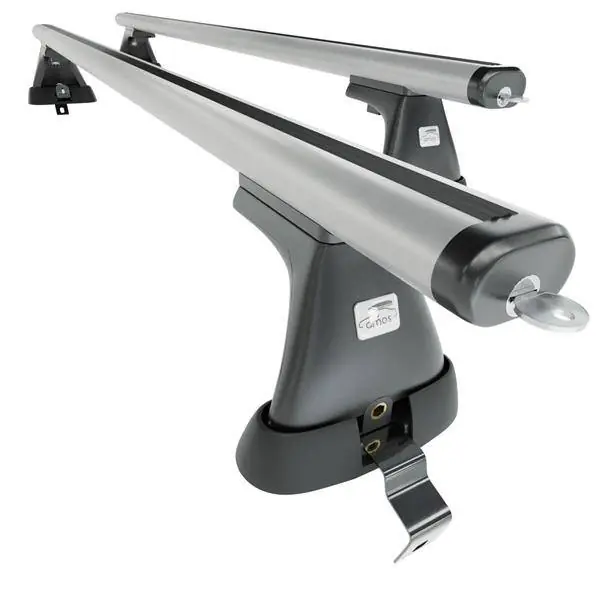 Aluminiowy bagażnik dachowy do Renault Talisman Sedan (2016-2022) - srebrne belki dachowe z uchwytem - Amos - K-P - Aero - bez punktów montażowych Promocja