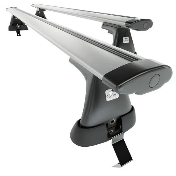 Aluminiowy bagażnik dachowy do Renault Scenic III Minivan (2009-2016) - srebrne belki dachowe z uchwytem - Amos - K-L - Dynamic - bez punktów montażowych Rabat