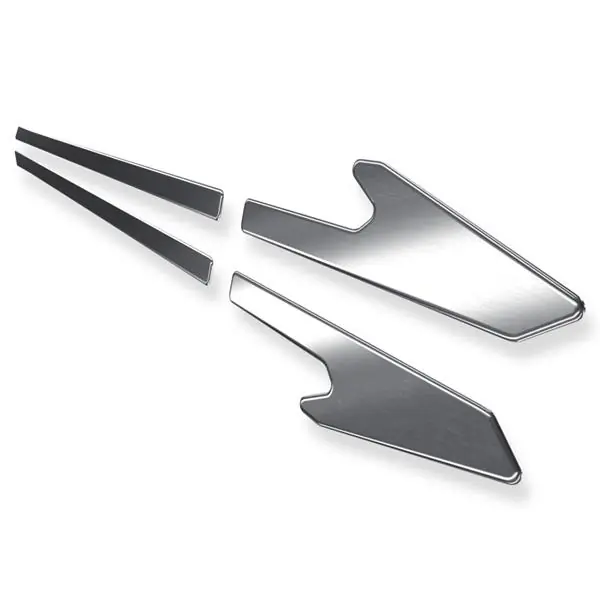 Autentyczny Stalowe listwy boczne do Citroen C1 II Hatchback (5 drzwi) - (2014-2021) - Croni - Y - srebrny (mat)