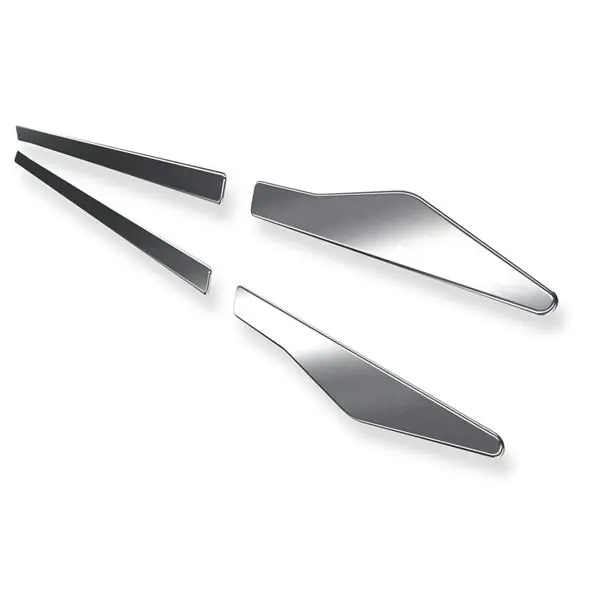 Stalowe listwy boczne do Chevrolet Aveo II T300 Sedan (4 drzwi) - (2011-2020) - Croni - V - srebrny (mat) Tani