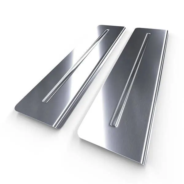 Ostatnia szansa Stalowe nakładki na progi do Volvo XC90 SUV (5 drzwi) - (2002-2014) - Croni - Long Line - srebrny (satin)