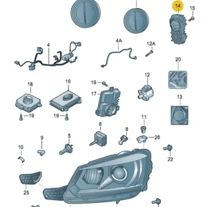 Popularny NOWY MODUŁ LED JEŻ RINGI DRL 3X PIN SKODA JETI 5L0941645 1305715084