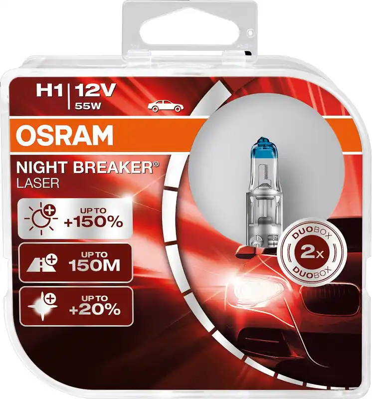 Najlepsza cena Żarówki OSRAM H1 Night Breaker Laser +150% (2 sztuki)