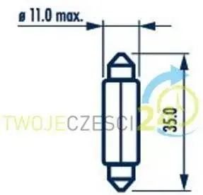 Ekspresowa dostawa Narva Żarówka, światło do wsiadania 17125