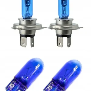 2x ŻARÓWKA H4 + W5W 12V 60W E4 KSENON ZIMNY BIAŁY Promocja