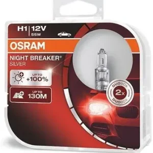Tani Osram H1 Night Breaker Silver + 100% DuoBox 64150NBS-HCB