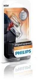Najlepsza cena Philips W5W 12V 5W W2,1x9,5d