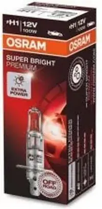 OSRAM Żarówka samochodowa H1 Lampa wysokiej mocy Off Road Super Bright Plus P14.5s 100 W 12 V 1 szt Premium