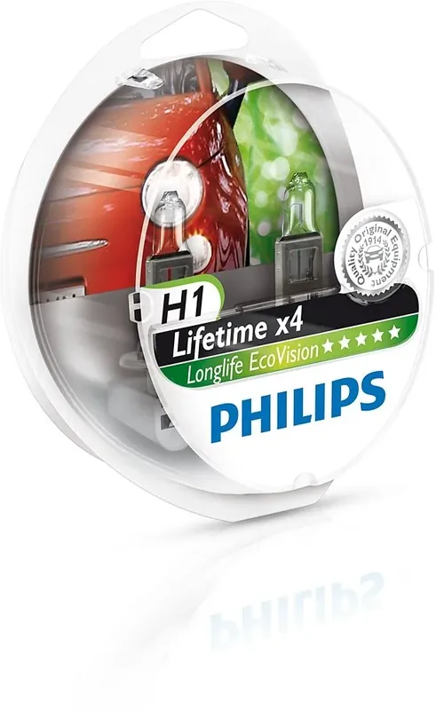 Philips H1 12V 55W P14,5s LongLife EcoVision Autentyczny