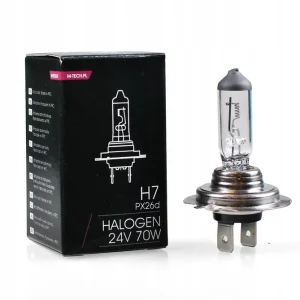 Żarówki Żarówka Halogenowa H7 24V 70W Homologacja Niska cena