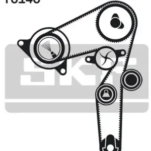 SKF Pompa wodna + zestaw paska rozrządu VKMC 02194 Premium
