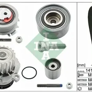 INA Pompa wodna + zestaw paska rozrządu 530 0463 30 Popularny