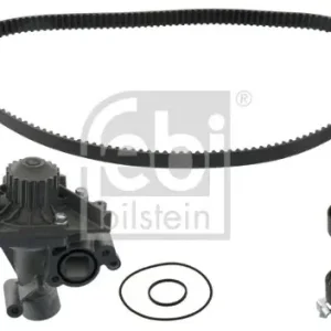 Wysoka jakość FEBI Pompa wodna + zestaw paska rozrządu 46410