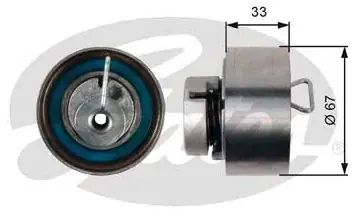 GATES Rolka napinacza, pasek rozrządu T43005 Nowość