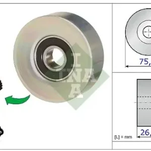 Kup teraz INA rolka kierunkowa / prowadząca, pasek klinowy zębaty 532 0676 10