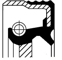 Oferta limitowana CORTECO Pierscień uszczelniający wału, wał korbowy 12015711B