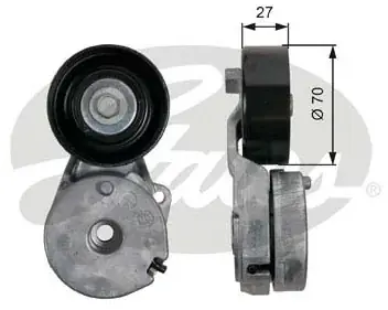 GATES Rolka napinacza, pasek klinowy wielorowkowy T39162 Najlepsza cena