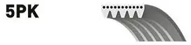 Ostatnia szansa GATES 5PK1570 CENA 42 PLN PASEK WIELOROWK. 5PK1570 XF Pasek klinowy wielorowkowy