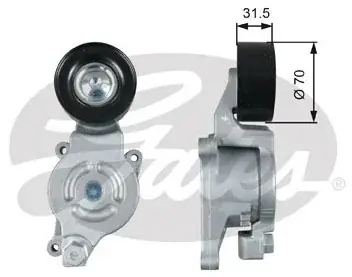 GATES Rolka napinacza, pasek klinowy wielorowkowy T39256 Szybka dostawa