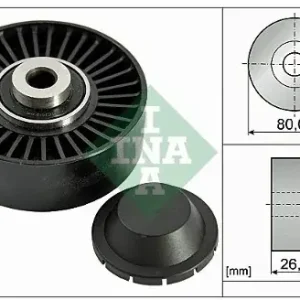 Popularny INA rolka kierunkowa / prowadząca, pasek klinowy zębaty 532 0370 20