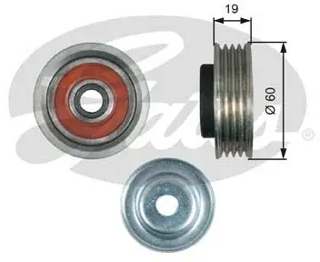 GATES Rolka napinacza, pasek klinowy wielorowkowy T39181 Zamów teraz