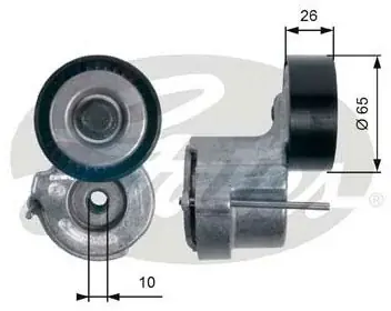 Autentyczny GATES Rolka napinacza, pasek klinowy wielorowkowy T39174