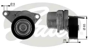 Najlepsza cena GATES Rolka napinacza, pasek klinowy wielorowkowy T38313