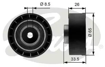 Premium GATES Rolka napinacza, pasek klinowy wielorowkowy T39057