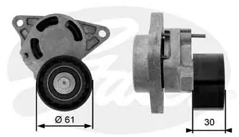 Zwrot pieniędzy GATES Rolka napinacza, pasek klinowy wielorowkowy T38455