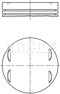 MAHLE TŁOK SILNIKA 0052400 92.9/1.5-1.75-2.5 STD MERCEDES C E-KLASA W203 W204 W211 W212 3,5 04 Kup teraz