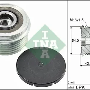 Wysoka jakość INA Alternator - sprzęgło jednokierunkowe INA 535 0285 10