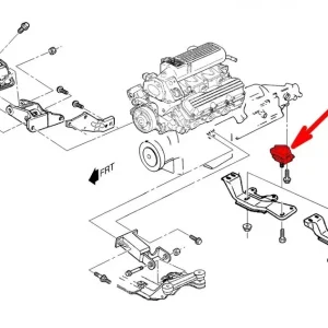 Poduszka skrzyni biegów Chevrolet Camaro V6 1993-2002 Tani