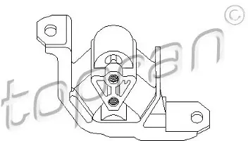 Tani TOPRAN Poduszka silnika TOPRAN 201 401