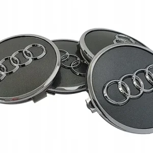 Audi dekielki do kół 61 mm - komplet 4 sztuki - SREBRNE Tylko dziś