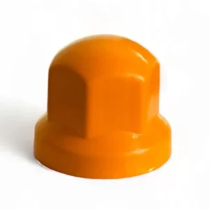 10x Osłona szpilki kół KAPSLE KOŁPACZKI nakrętki 33 TIR niskie pomarańczowe Wyprzedaż