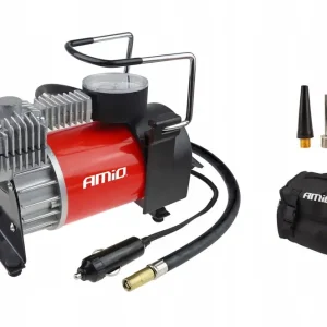 Kompresor samochodowy AComp-03 metalowy 12V +TORBA Nowość