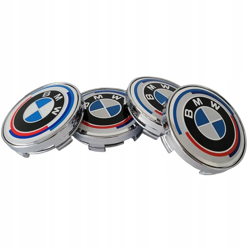 Tylko dziś BMW dekielki do kół 60 mm - komplet 4 sztuki 50 Jahre