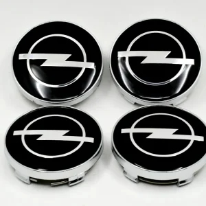 4x Opel 60 mm dekielki kapsle zaślepki kołpaki do felg czarne Niska cena