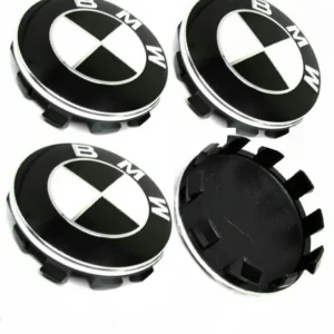 Dekielki BMW CZARNE 56mm (KOMPLET 4 SZTUK) DEKLE ALUFELG KAPSLE Oferta limitowana