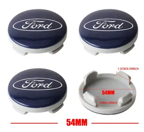 FORD FIESTA FOCUS MONDEO KUGA FUSION DEKIELKI DEKLE DO ALUFELG 54mm 4szt Ekspresowa dostawa