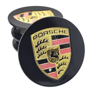 Tani PORSCHE DEKIELKI na felgi zaślepki felg KAPSLE kołpaczki PORSCHE 76mm 4 szt