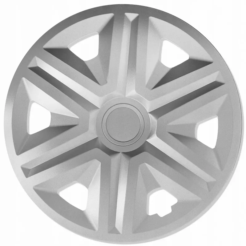 4x Kołpaki uniwersalne Action Silver srebrne 15 cali na koła samochodowe Popularny