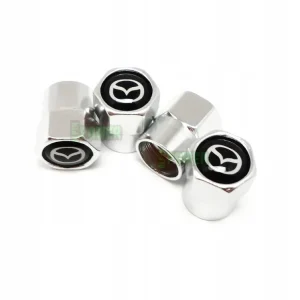 Oryginalny MAZDA Nakrętki Na Wentyle Do MAZDA Z Logo Chrom Wszystkie Modele MAZDA