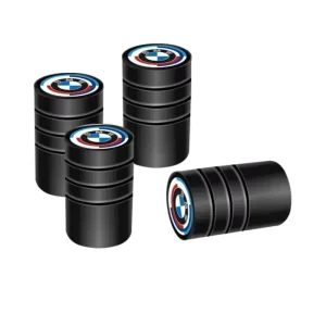 Metalowe Nakrętki Na Wentyle Kapturki Czarne Z Logo BMW Solidne i Stylowe Kup teraz