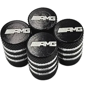 AMG nakrętki na wentyle ALUMINIOWE kapturki wentylki MERCEDES 4szt. Nowość
